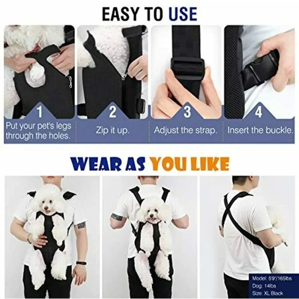 Pawaboo Padded Adjustable Strap Pet Carrier Backpack For Cat or Dog Travel Bag